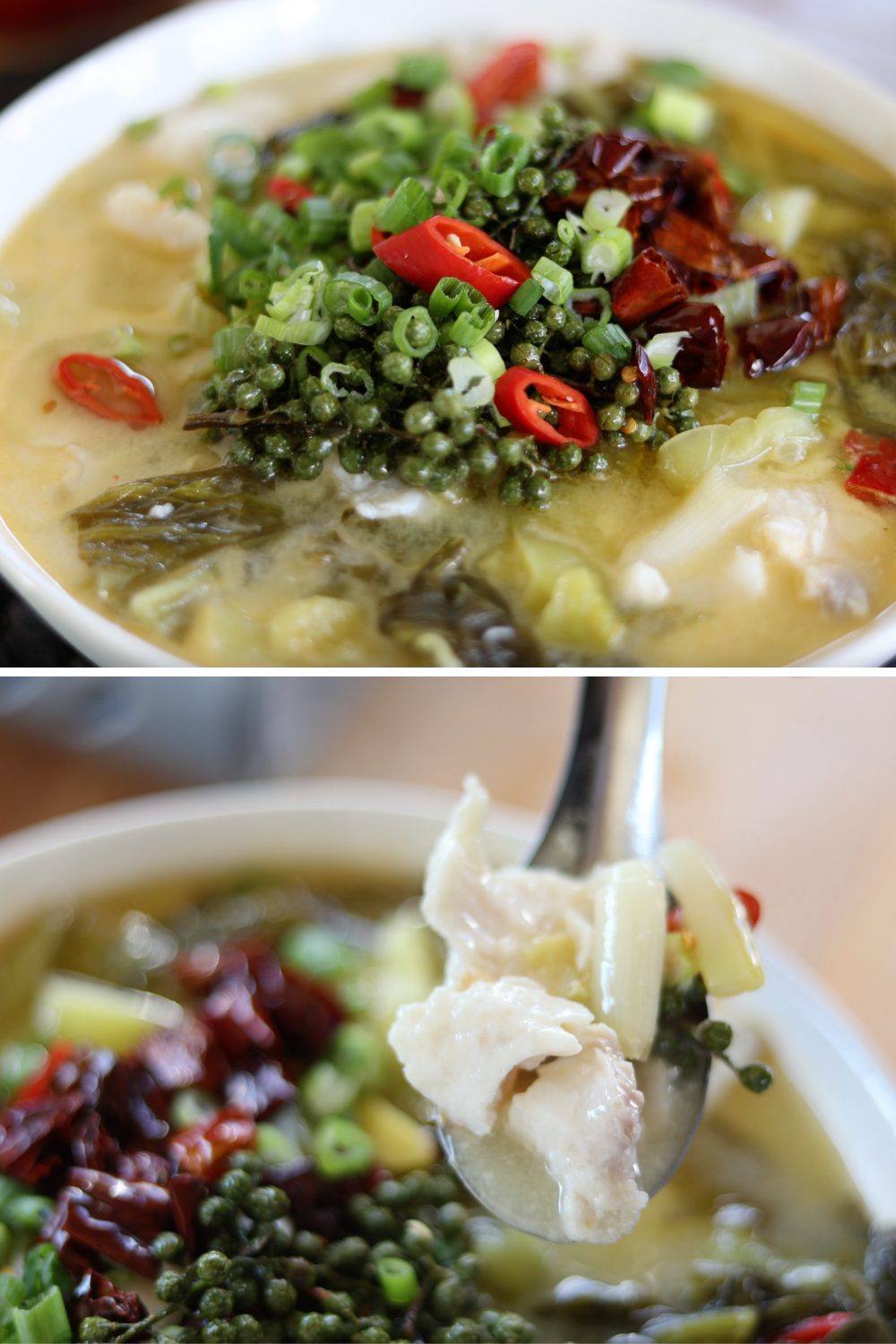 Sichuan Fish Soup with Pickled Mustard Greens - Suan Cai Yu - Yi's ...